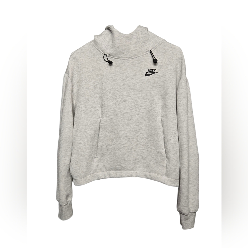 Nike Hooded Sweatshirt Light Heather Gray Sz XS (Could Fit Small)